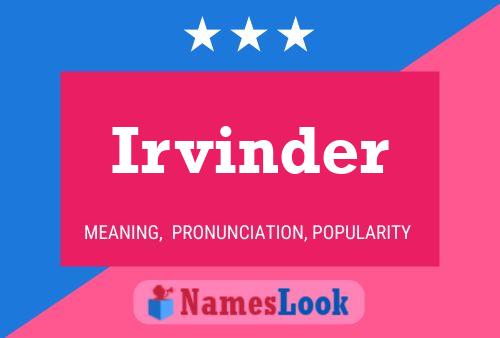 Постер имени Irvinder