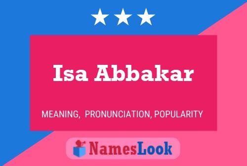 Постер имени Isa Abbakar