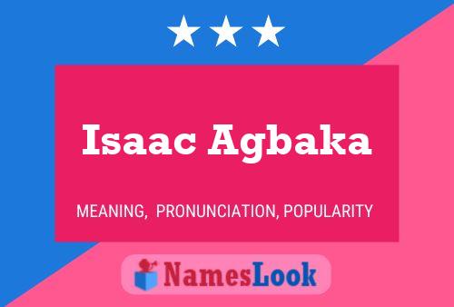 Постер имени Isaac Agbaka