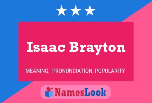 Постер имени Isaac Brayton