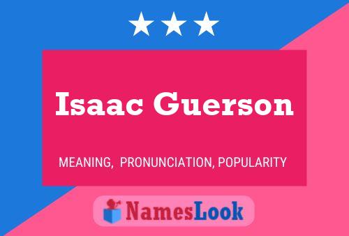 Постер имени Isaac Guerson