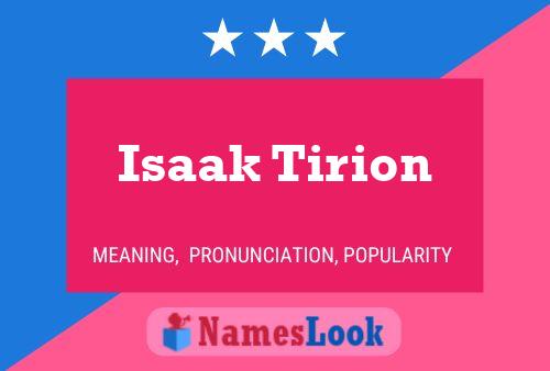 Постер имени Isaak Tirion