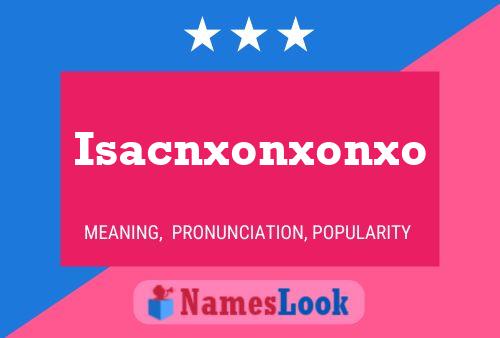 Постер имени Isacnxonxonxo