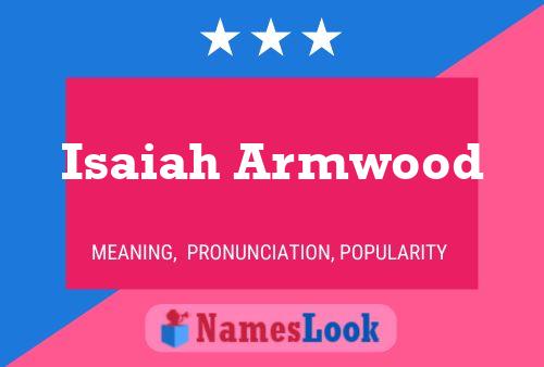 Постер имени Isaiah Armwood