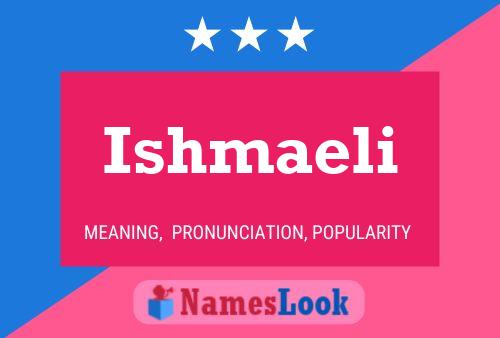 Постер имени Ishmaeli