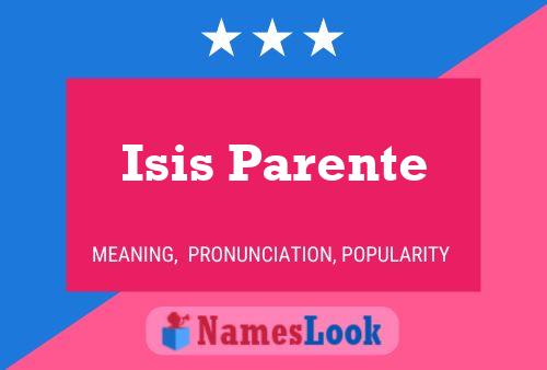 Постер имени Isis Parente