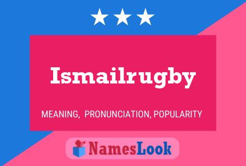 Постер имени Ismailrugby