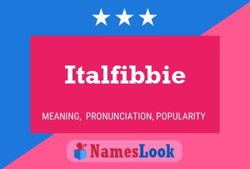 Постер имени Italfibbie