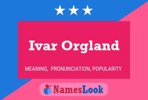 Постер имени Ivar Orgland