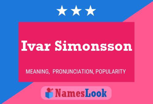 Постер имени Ivar Simonsson