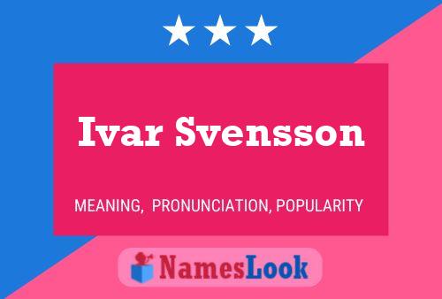 Постер имени Ivar Svensson