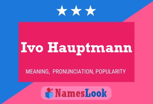 Постер имени Ivo Hauptmann