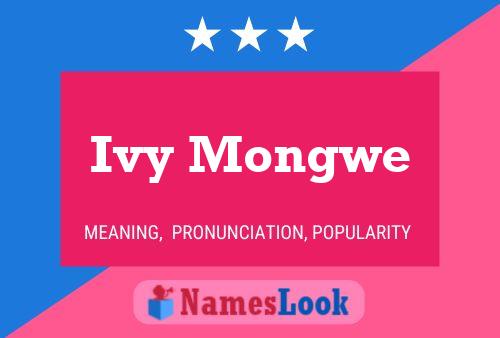 Постер имени Ivy Mongwe