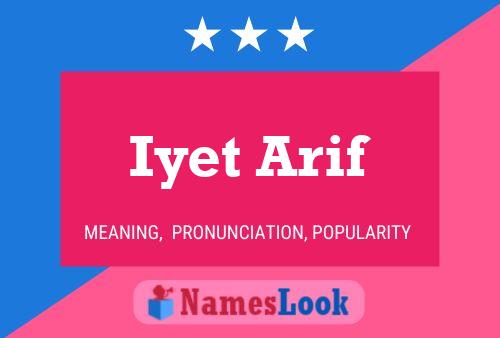 Постер имени Iyet Arif