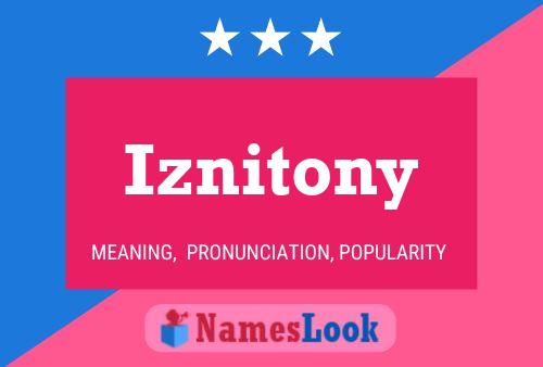 Постер имени Iznitony