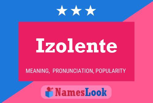 Постер имени Izolente