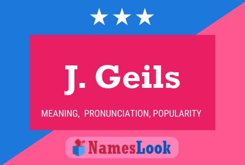 Постер имени J. Geils