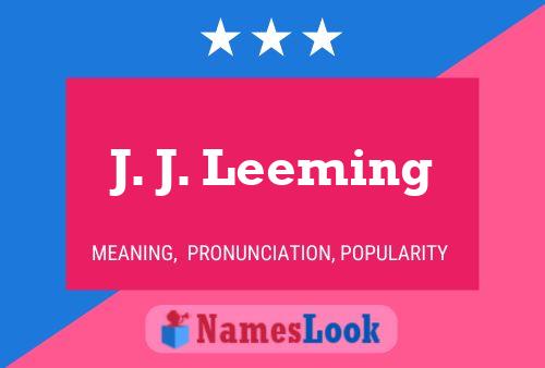 Постер имени J. J. Leeming