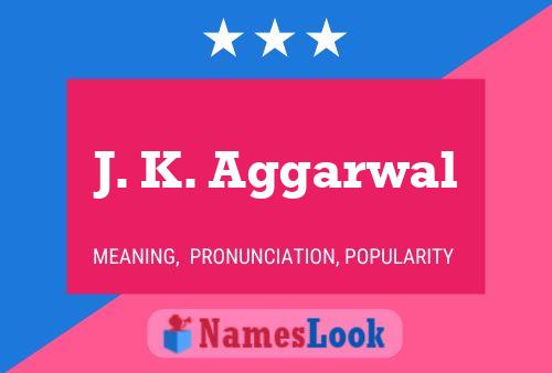 Постер имени J. K. Aggarwal