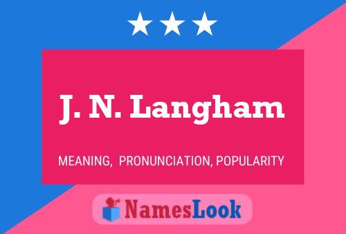 Постер имени J. N. Langham