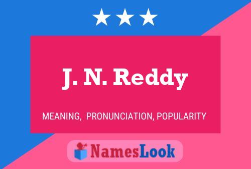 Постер имени J. N. Reddy