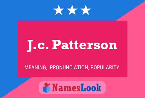 Постер имени J.c. Patterson