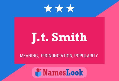 Постер имени J.t. Smith