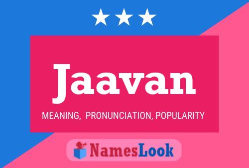 Постер имени Jaavan