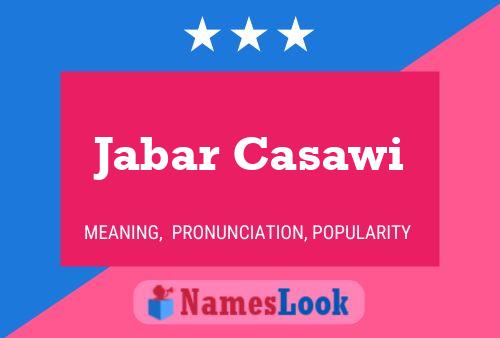 Постер имени Jabar Casawi