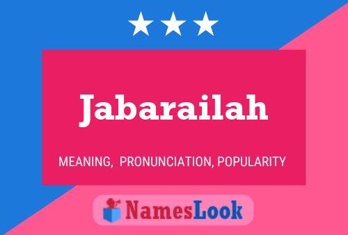 Постер имени Jabarailah