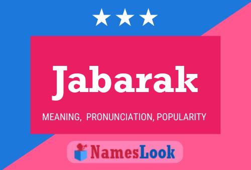 Постер имени Jabarak