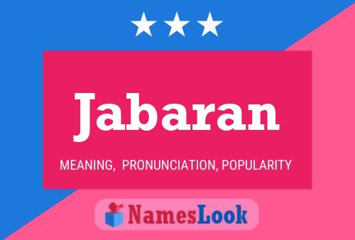 Постер имени Jabaran