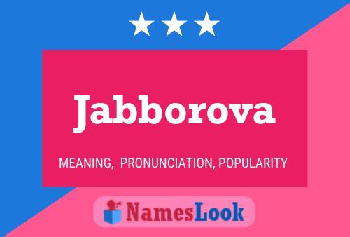 Постер имени Jabborova