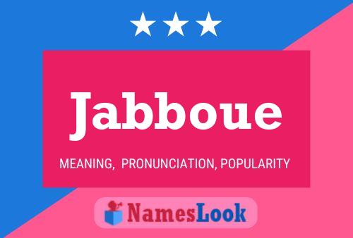 Постер имени Jabboue