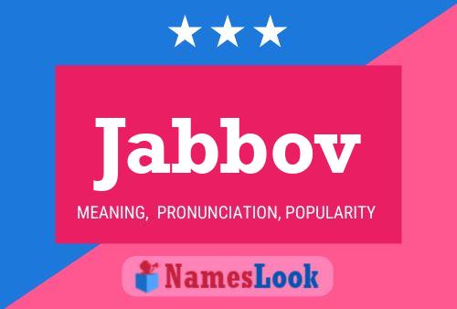 Постер имени Jabbov