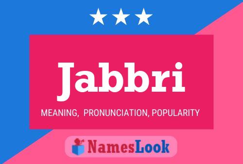 Постер имени Jabbri