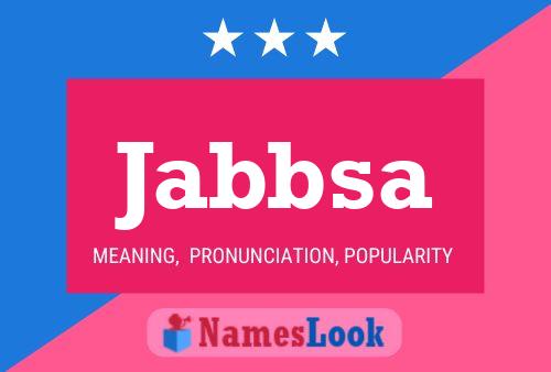 Постер имени Jabbsa