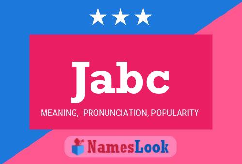 Постер имени Jabc