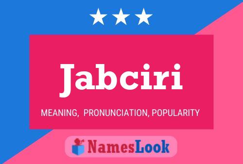 Постер имени Jabciri