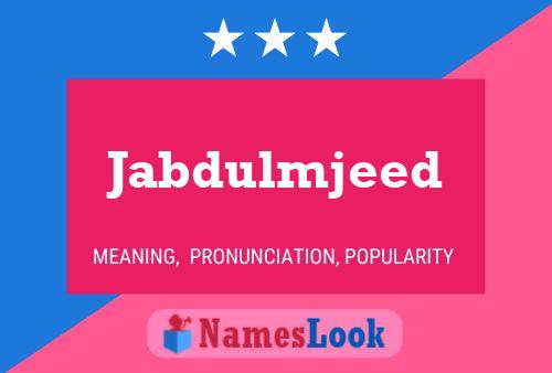 Постер имени Jabdulmjeed