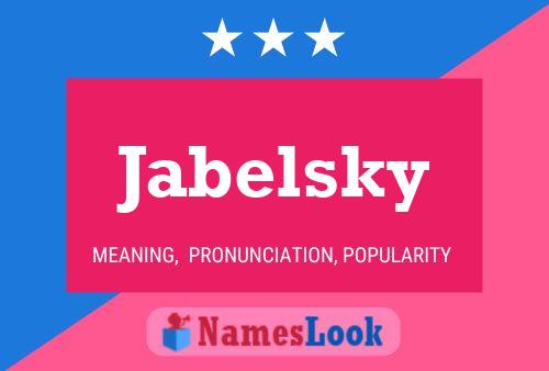 Постер имени Jabelsky