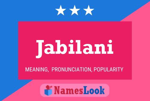 Постер имени Jabilani