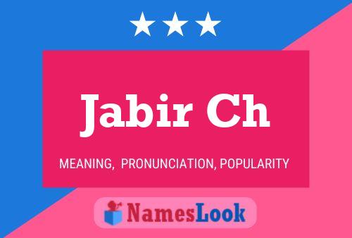 Постер имени Jabir Ch