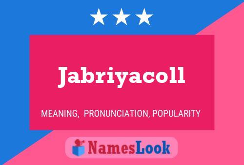 Постер имени Jabriyacoll