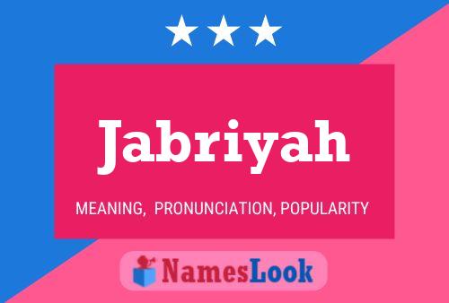 Постер имени Jabriyah