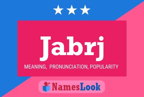 Постер имени Jabrj