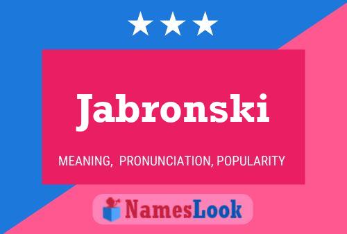 Постер имени Jabronski