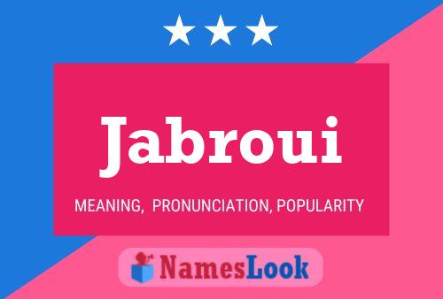 Постер имени Jabroui