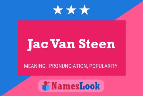 Постер имени Jac Van Steen