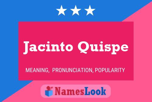 Постер имени Jacinto Quispe